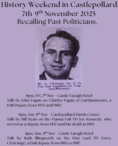 History Weekend in Castlepollard 7th-9th November 2025