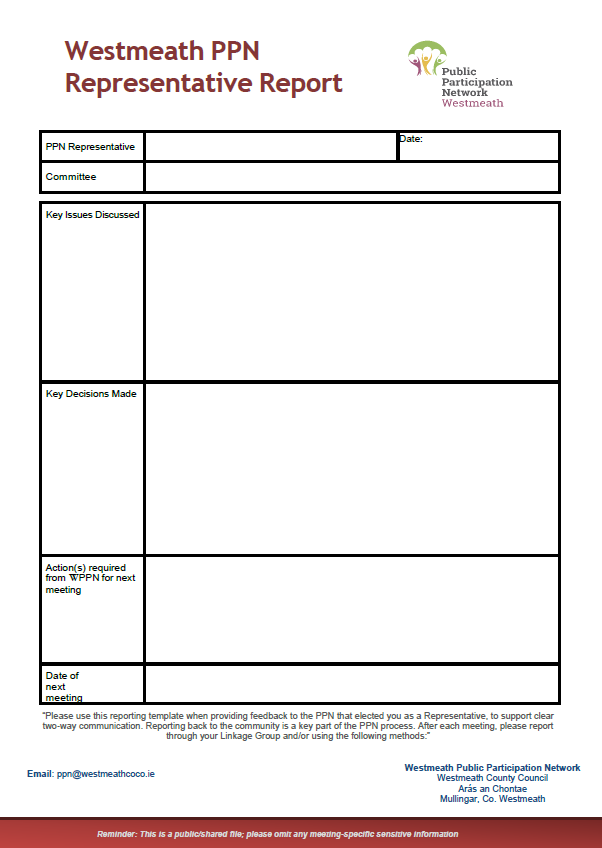 PPN Travel Expense form